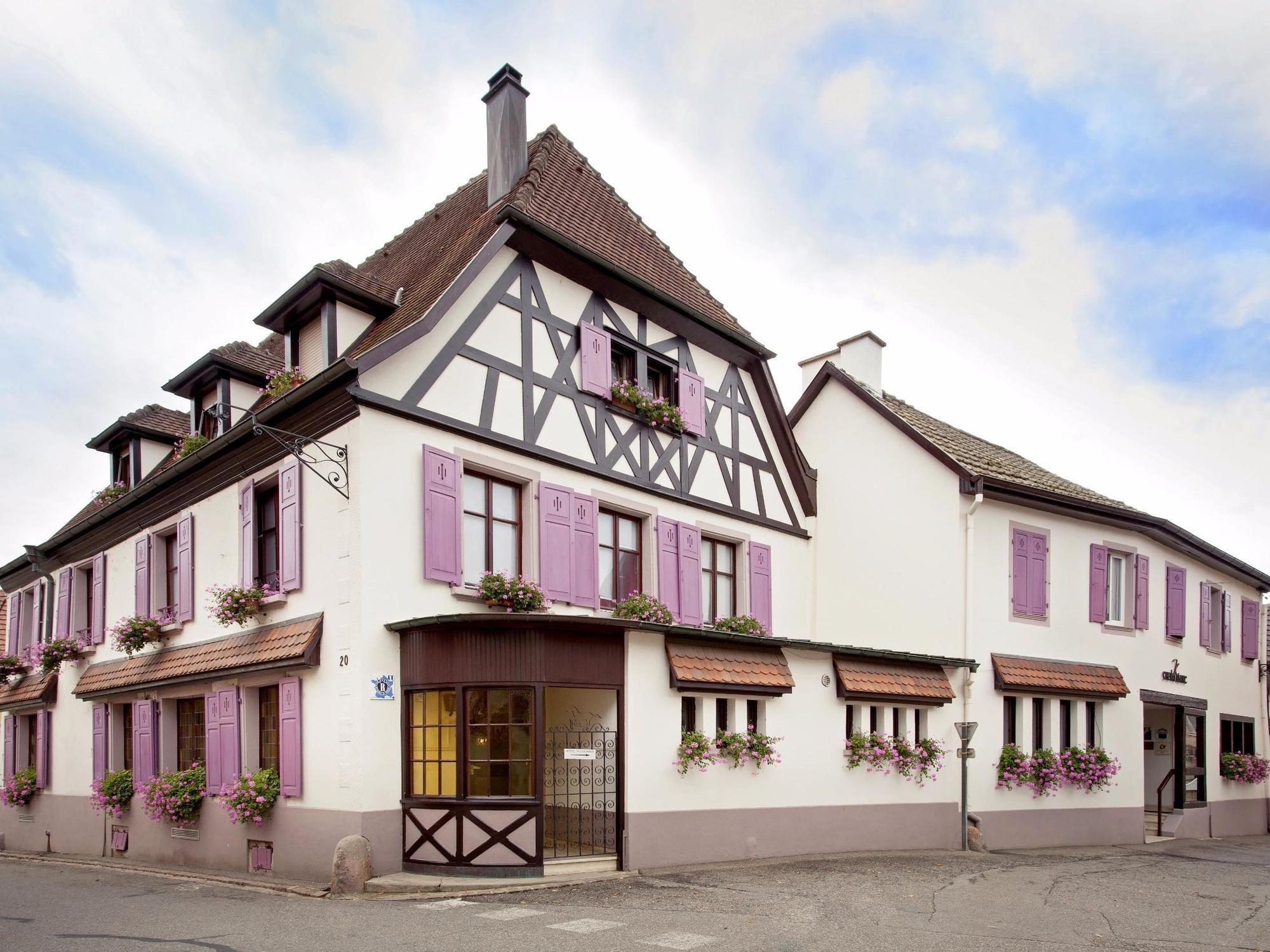Auberge Du Cheval Blanc Depuis 1785 Westhalten Bagian luar foto